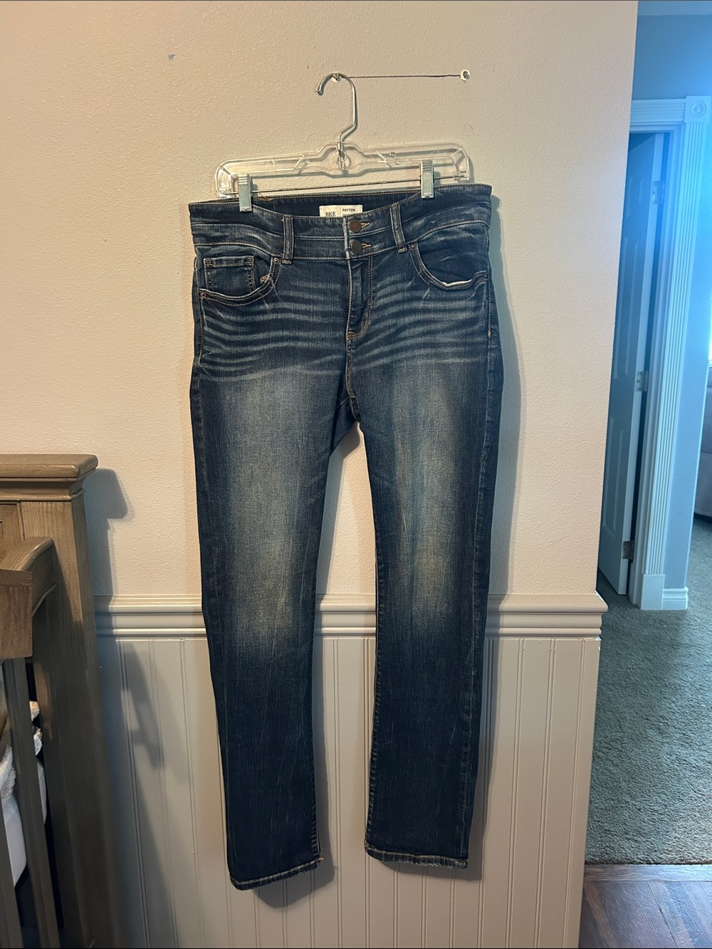 BKE Women's  Jeans - Dark Blue Wash